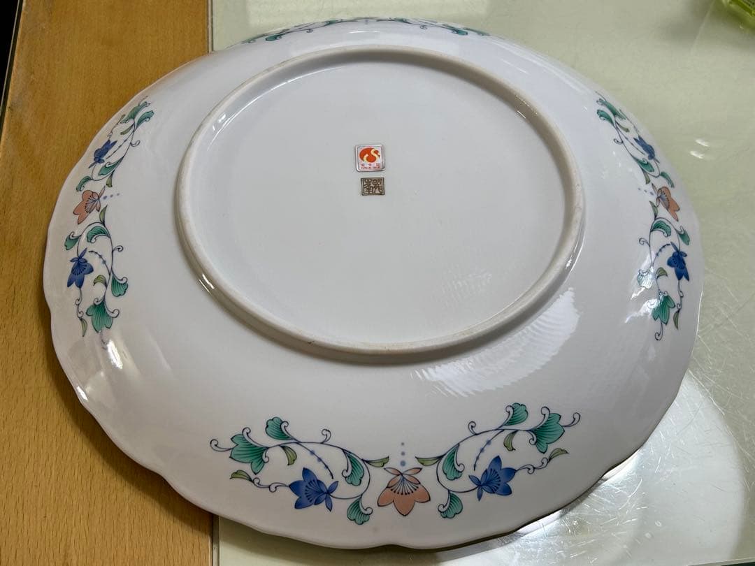 龍峯窯　金七宝　大皿31cm 2枚セット