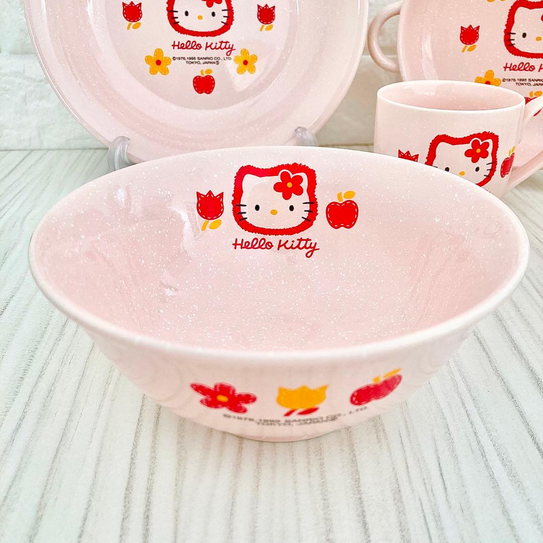 ♥️未使用！レトロ ハローキティ 同シリーズ 食器5点セット 激レア 希少