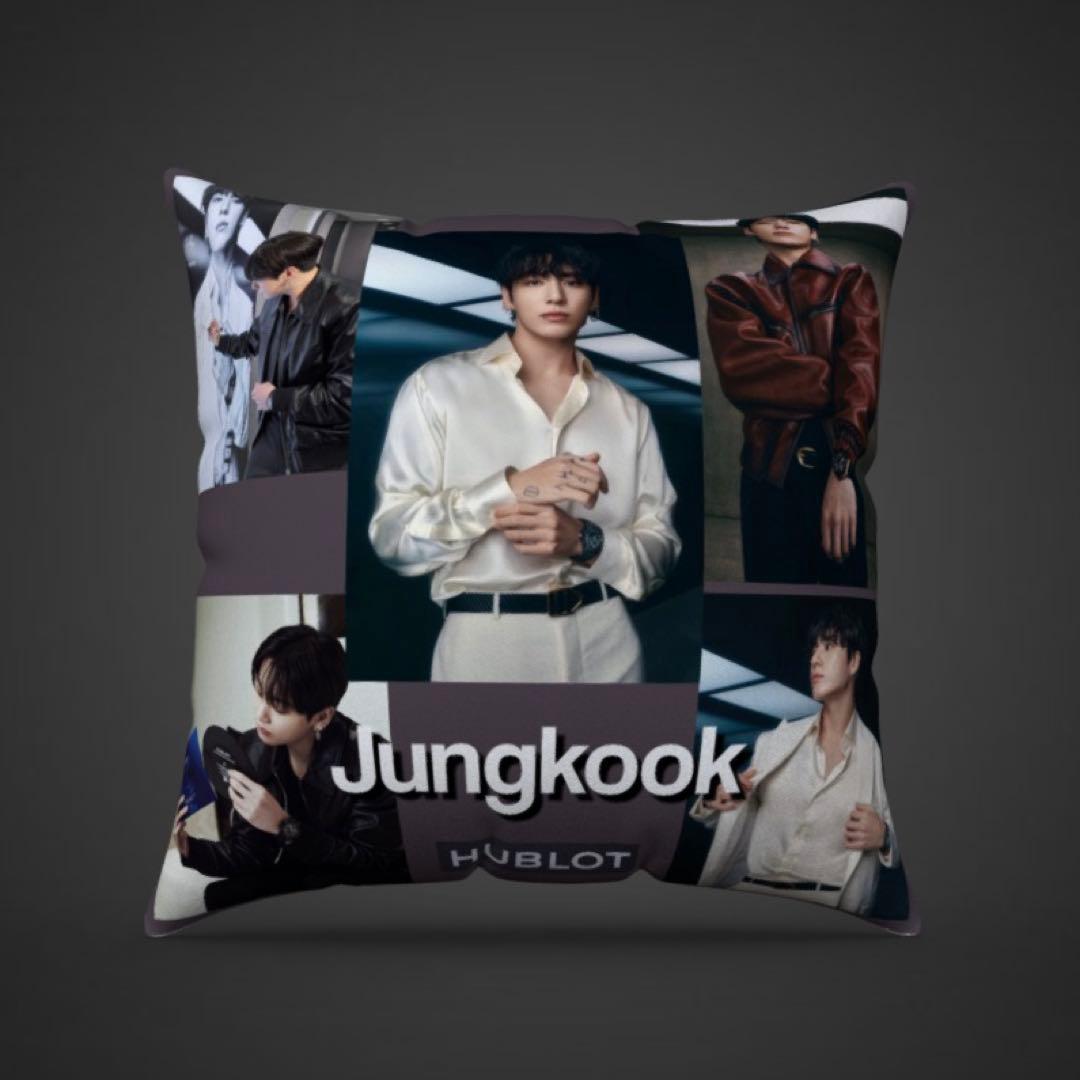 BTS ファブリッククッションカバー　45×45 グク　ジョングク　JK