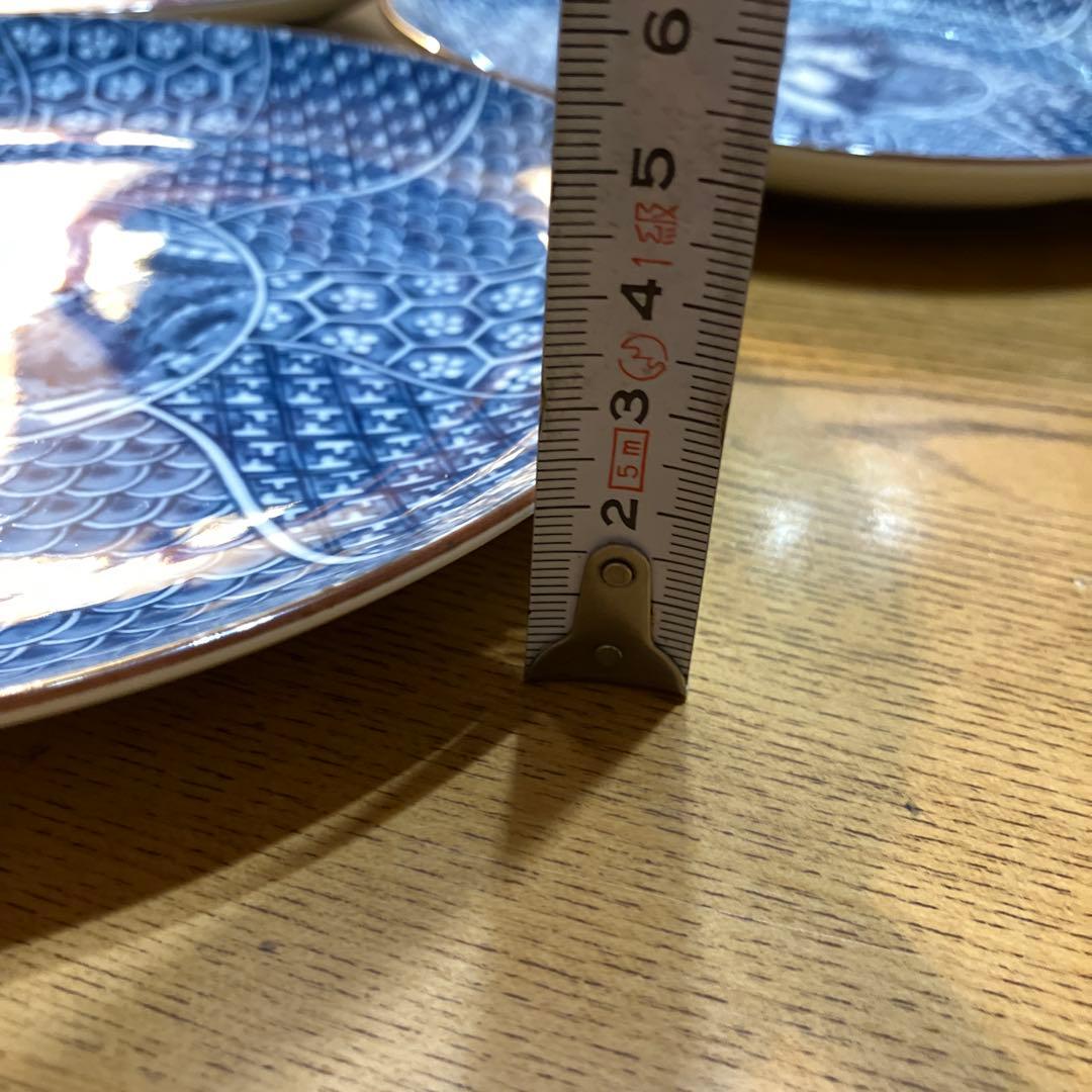 【庫山窯】前畑陶器 染付山水隅切り角皿ほか13点セット 美濃焼　中古