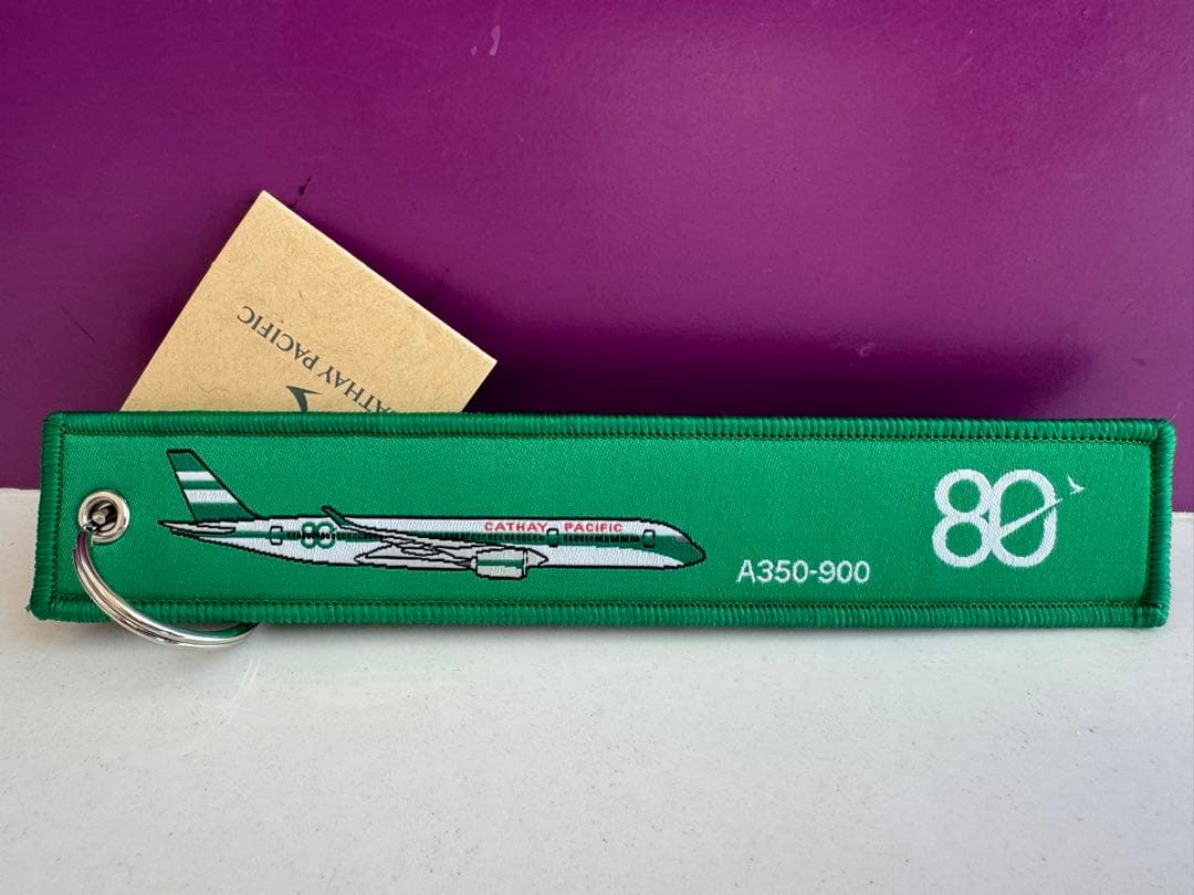 キャセイパシフィック航空80周年フライトタグ2種