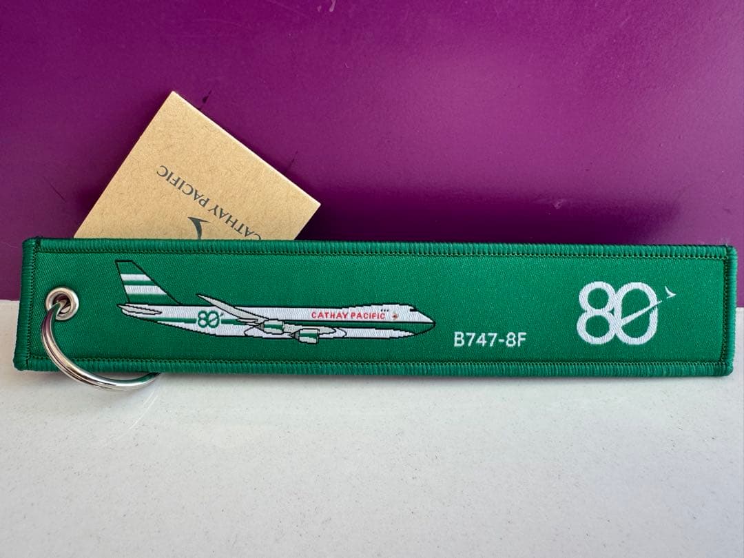 キャセイパシフィック航空80周年フライトタグ2種