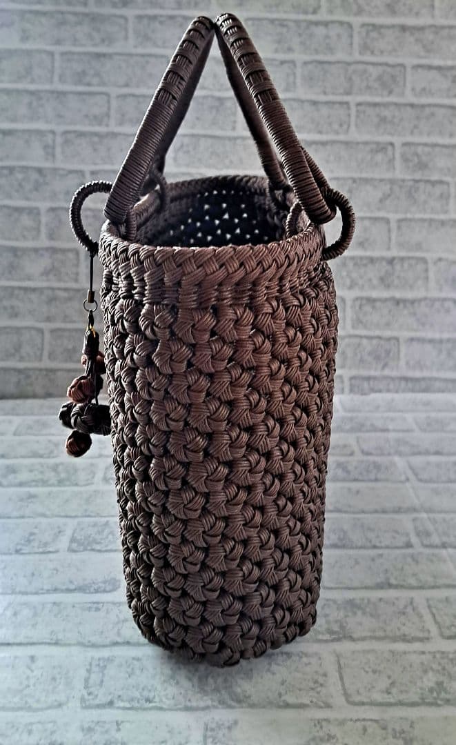 専用ページ クラフトバンド花結び クラフトテープかごバッグ