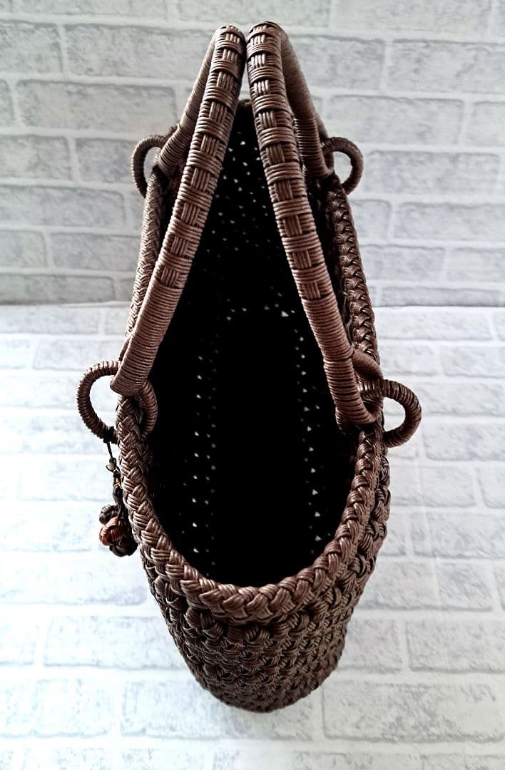 専用ページ クラフトバンド花結び クラフトテープかごバッグ