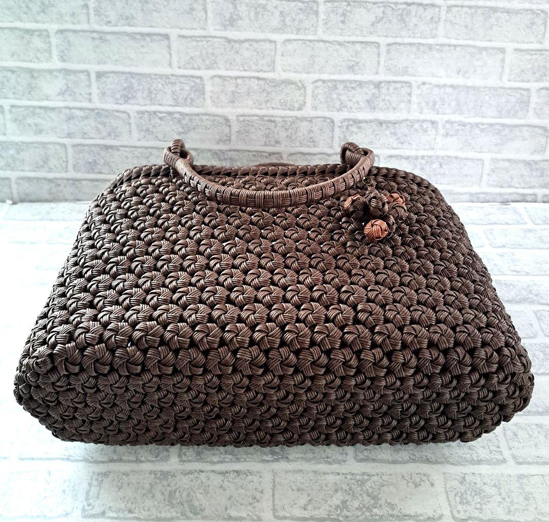 専用ページ クラフトバンド花結び クラフトテープかごバッグ