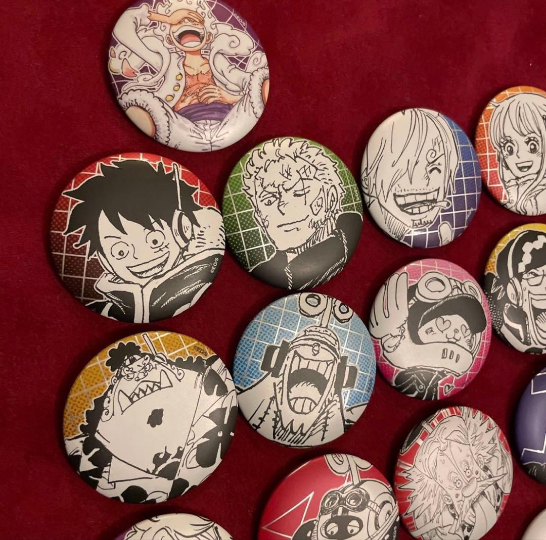 ONE PIECE 20個セット まとめ売り 商品名長ェな!!!缶バッジ