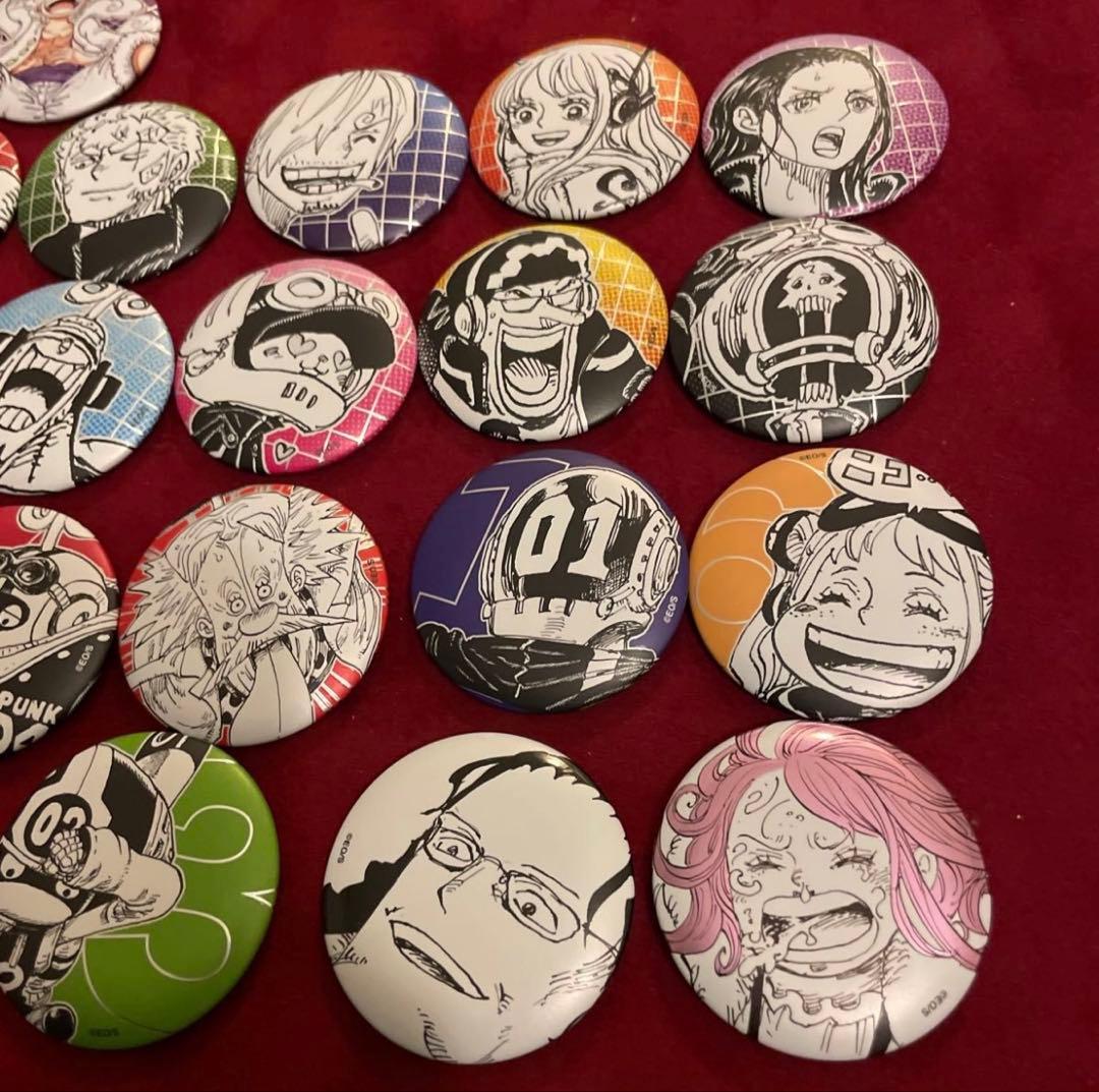 ONE PIECE 20個セット まとめ売り 商品名長ェな!!!缶バッジ