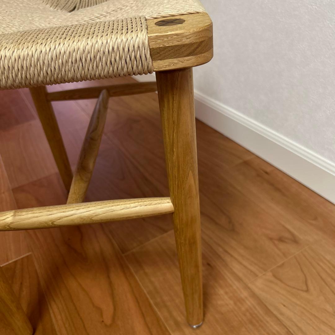 BASE 購入　ドモク堂　ペーパーコードスツール　栗材　オイル仕上げ　美品