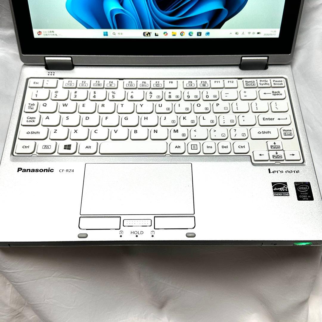小型軽量 パナソニック Let's note CF-RZ4 Win11 英語キー