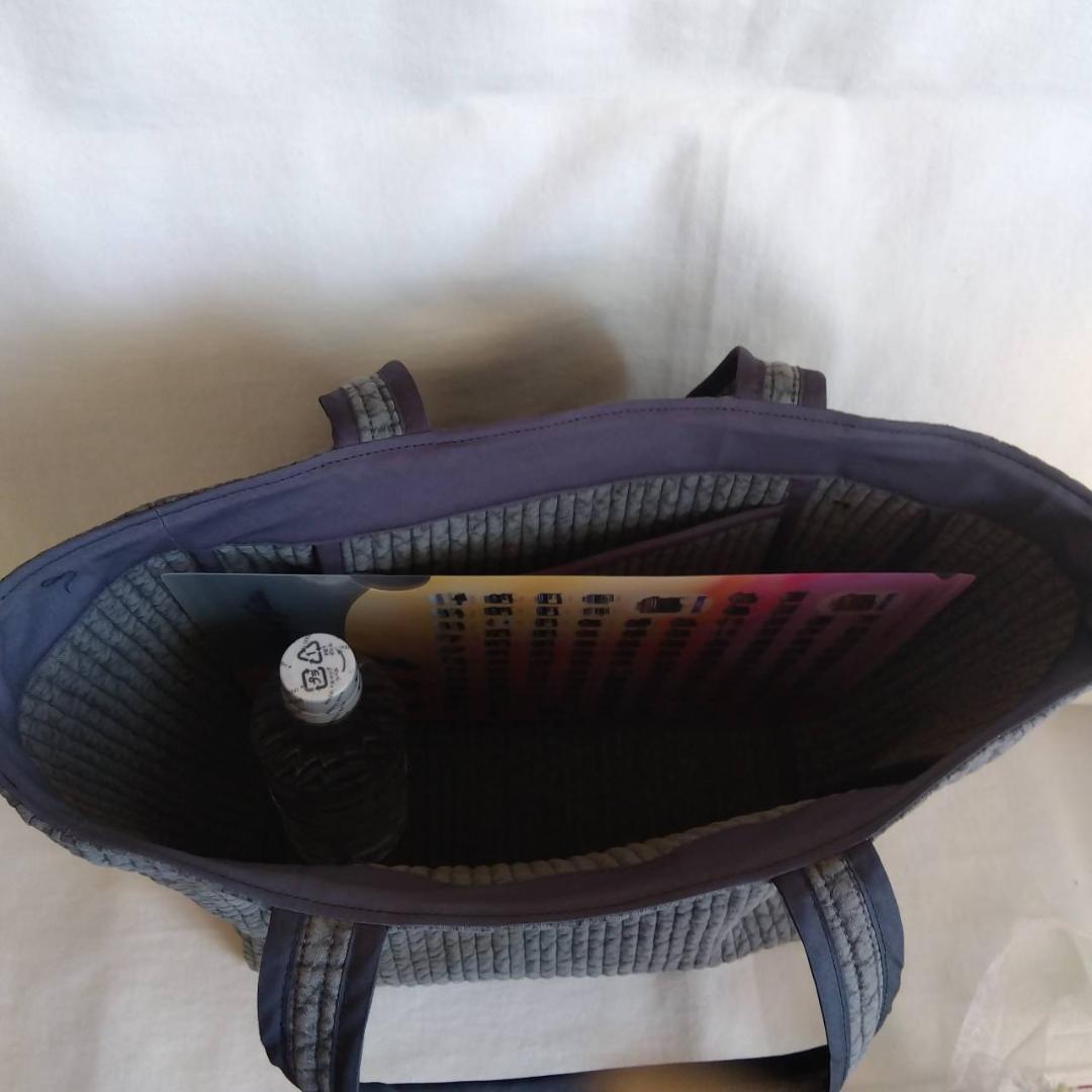 グレーリボン ☆オフィストート☆ ダークグレー ヌビバッグ