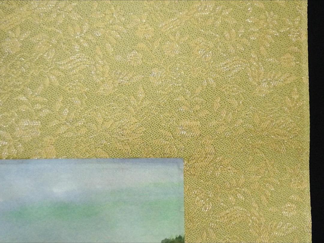 掛軸 無銘(作者不明)『山家風景図』 紙本 肉筆 無地箱 掛け軸 a122615