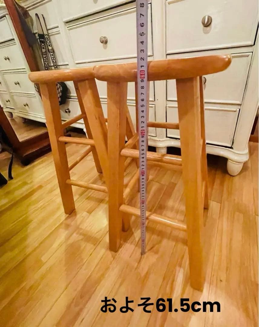SALE¥14,000【美品】アメリカンカントリー　バースツール　ウッド
