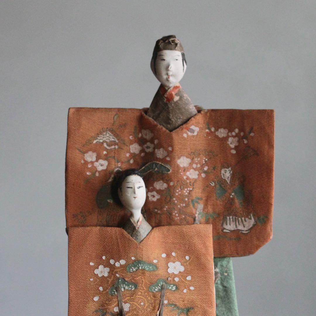 立雛 紙雛 雛人形 古道具 アンティーク オブジェ No.10