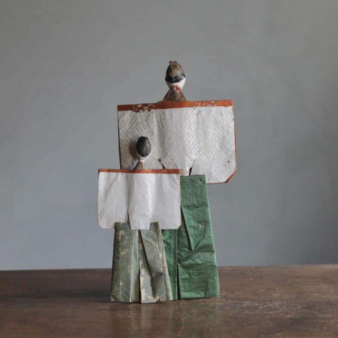 立雛 紙雛 雛人形 古道具 アンティーク オブジェ No.10