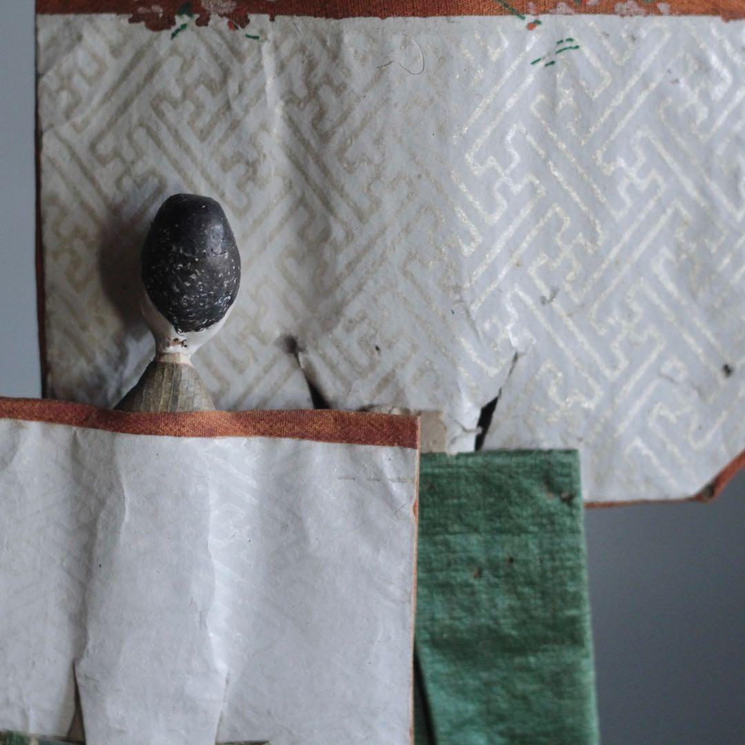 立雛 紙雛 雛人形 古道具 アンティーク オブジェ No.10