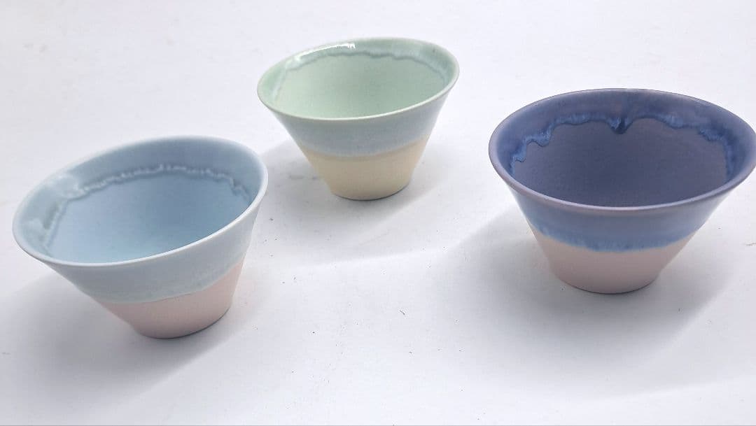 #美濃蔵☆パステルジュレ反り鉢小3点セット