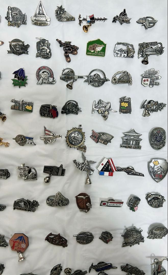 観光地ピンバッジ150個 昭和レトロ 登頂記念