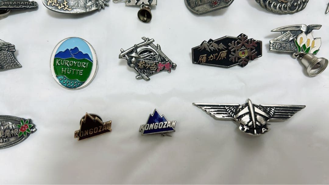 観光地ピンバッジ150個 昭和レトロ 登頂記念