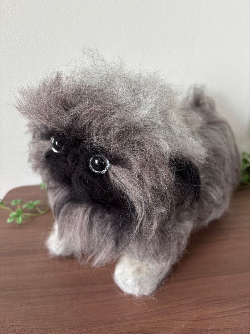 羊毛フェルト ペキニーズ