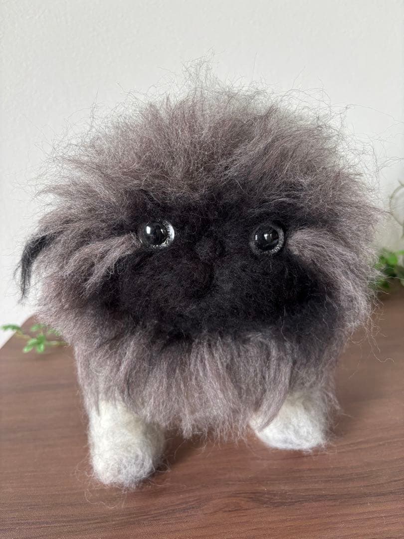 羊毛フェルト ペキニーズ