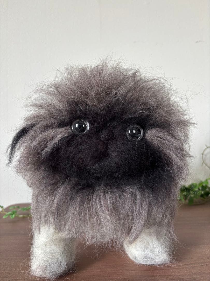 羊毛フェルト ペキニーズ