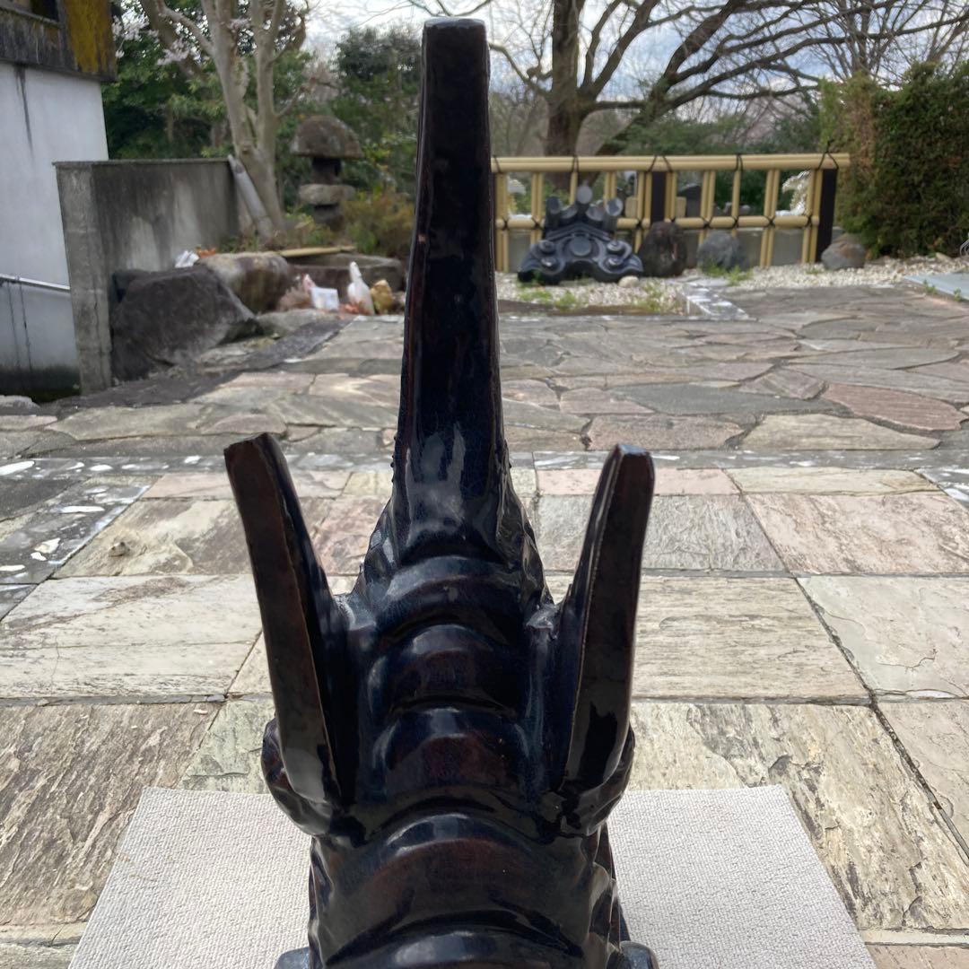 @maron＿papaです。シャチホコ　古瓦　置物　重さ約10kg