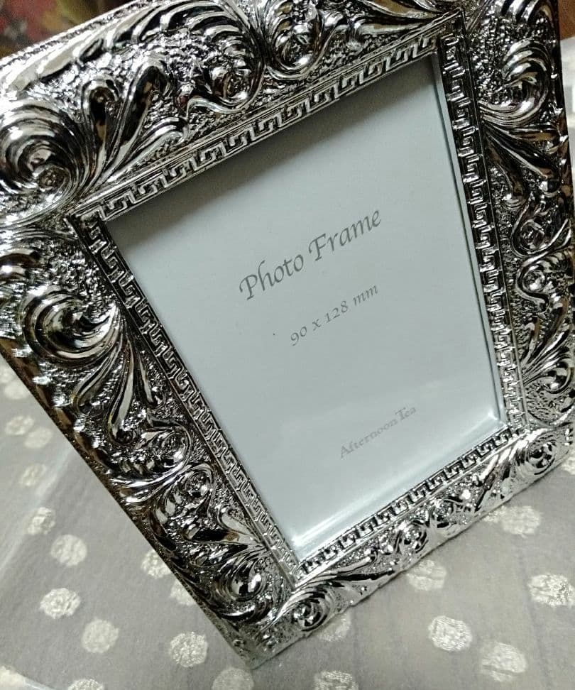 新品 Afternoon Tea フォトフレーム シルバー 写真立て