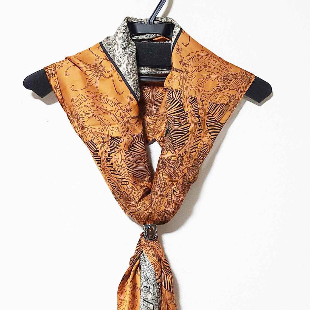 シルバーリング92.5 天然石 シヴァ槍デザイン スカーフ留め 手作り