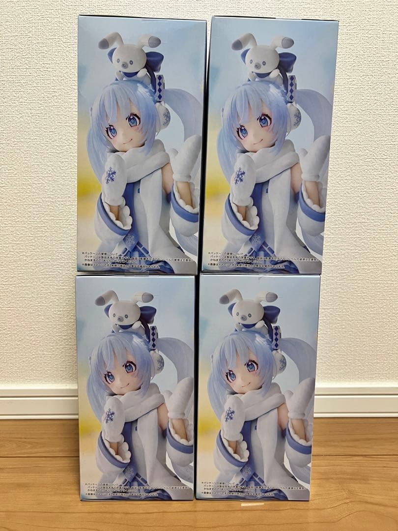 初音ミク ぬーどるストッパー　フィギュア 雪ミク スカイタウン ver. 4個