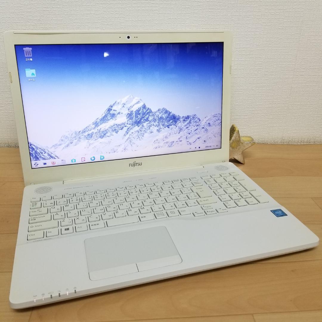 新品SSD Zorin DVD再生可 ノートPC 富士通(E3838)