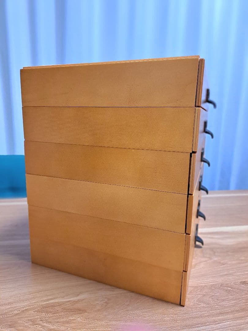 ③フェリシモ 木製ミニドロワー 6個セット アンティーク風 小引き出しL