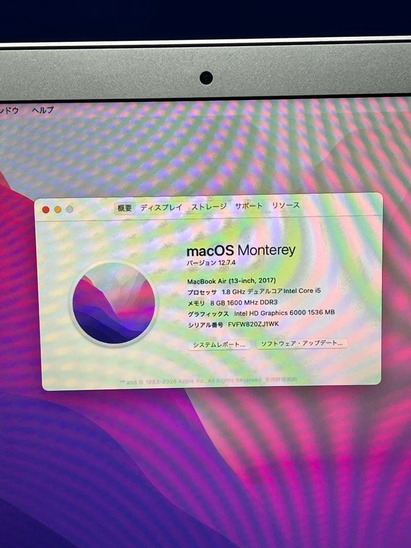 ⭐️M24A⭐️ MacBook Air (13-inch, 2017)A1466