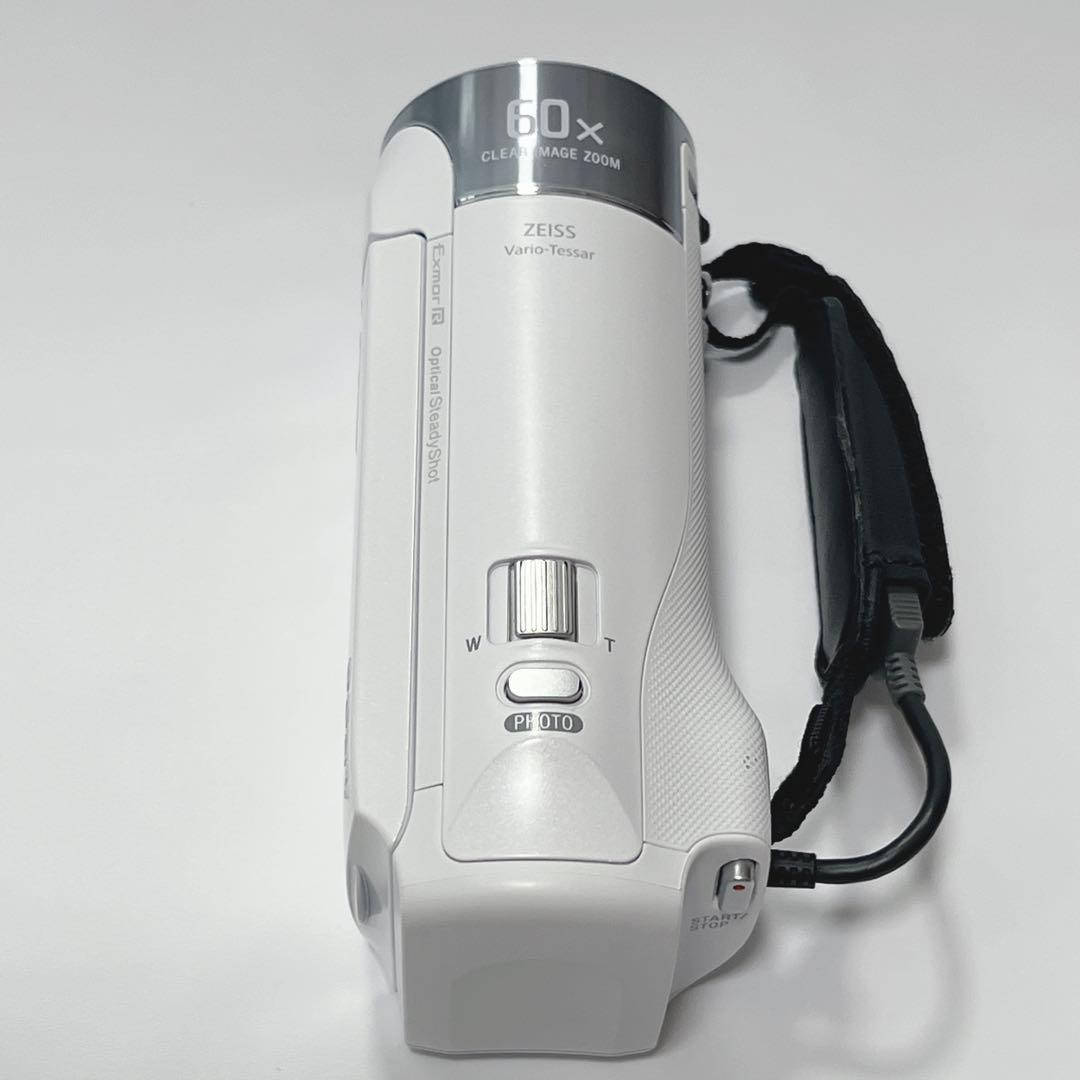 SONY HDR-CX470 ビデオカメラ 2wayカメラケース付き 白