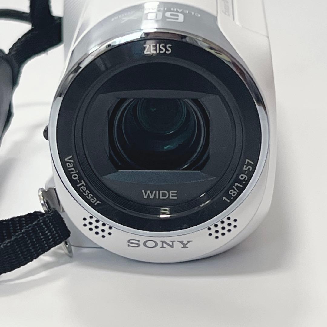 SONY HDR-CX470 ビデオカメラ 2wayカメラケース付き 白