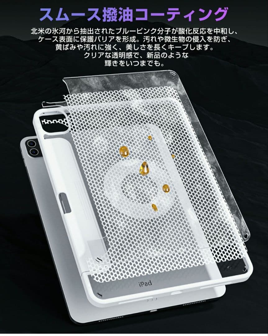 iFacemall iPad キーボード ケース付き 360°回転