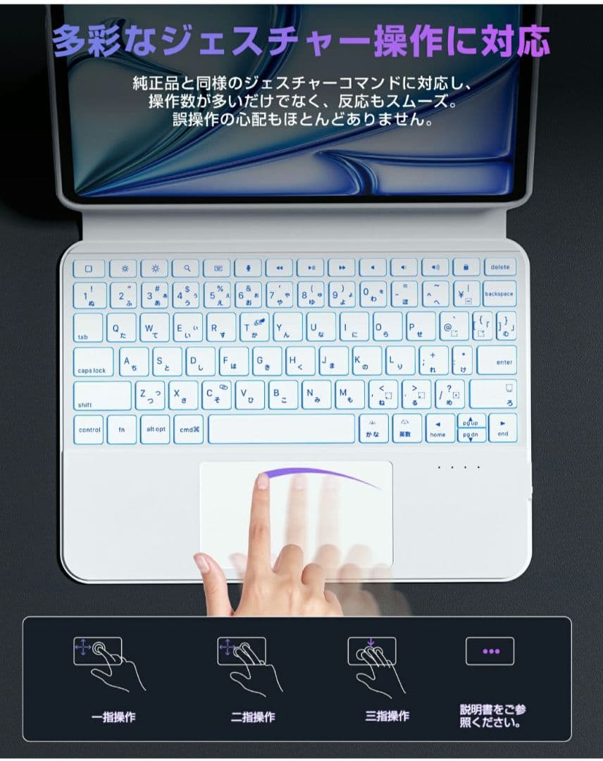 iFacemall iPad キーボード ケース付き 360°回転