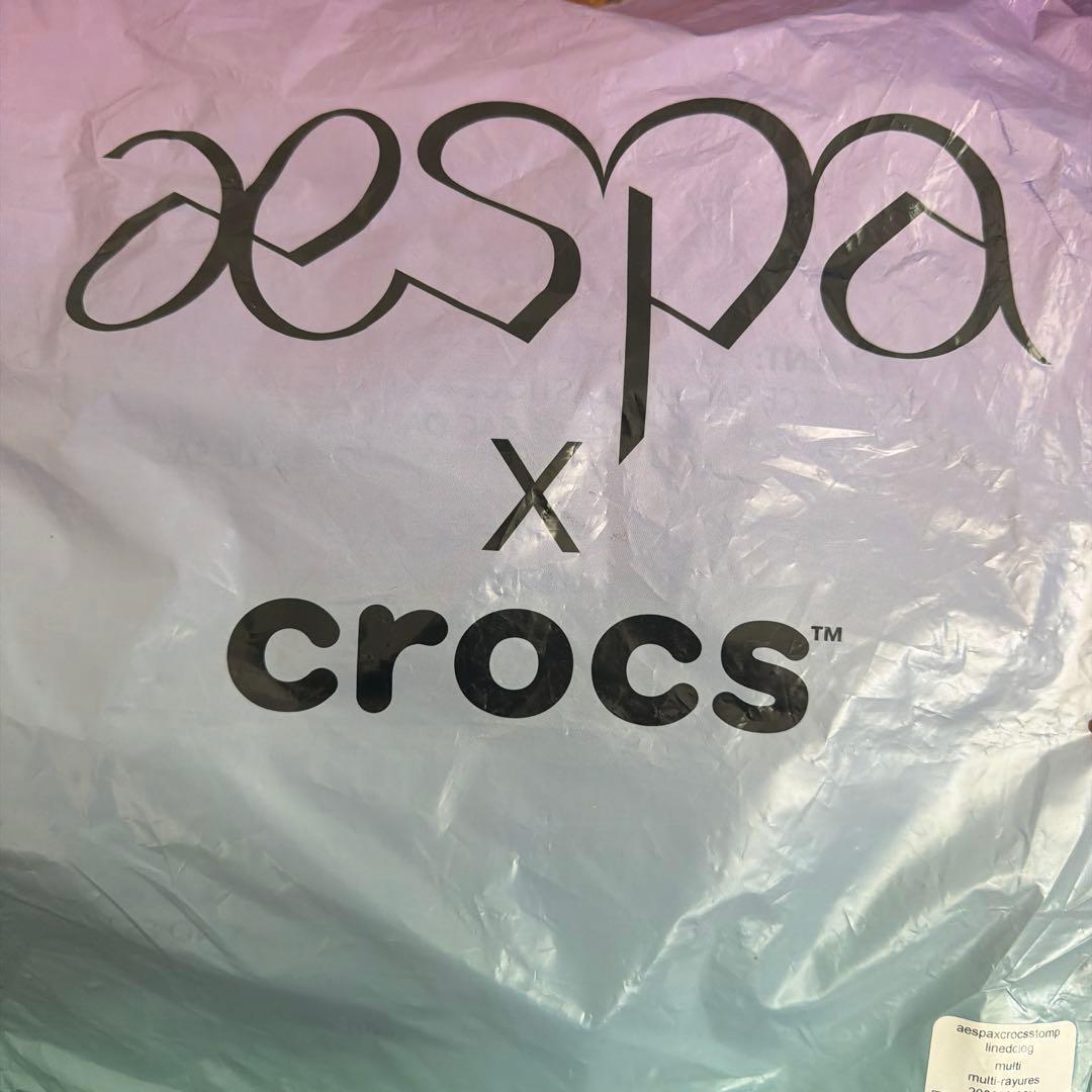 aespa crocs クロックス　24cm ウィンター　トレカ付き