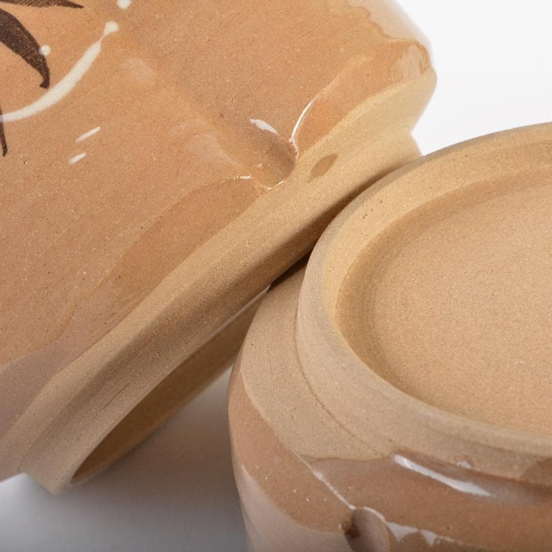 京焼　加陽庵　中村東洸作　乾山意雪笹　小鉢　五客　共箱　D　R6723