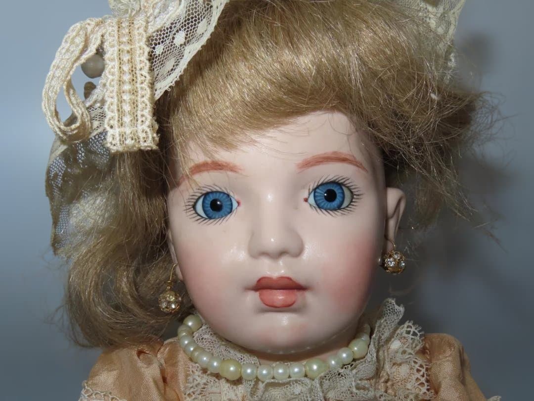 4 ビスクドール 40cm以上 作家もの 1991 ヴィンテージ 骨董 人形