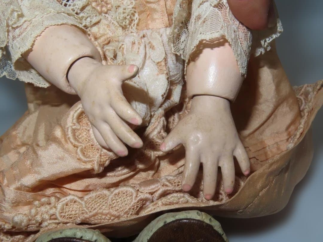 4 ビスクドール 40cm以上 作家もの 1991 ヴィンテージ 骨董 人形