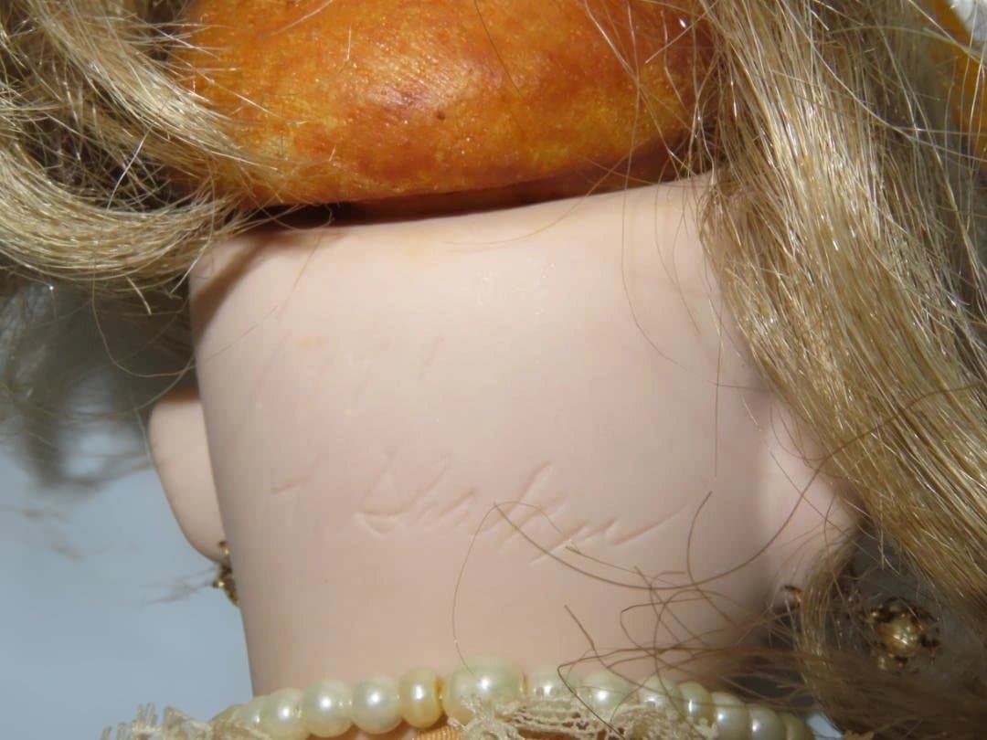 4 ビスクドール 40cm以上 作家もの 1991 ヴィンテージ 骨董 人形