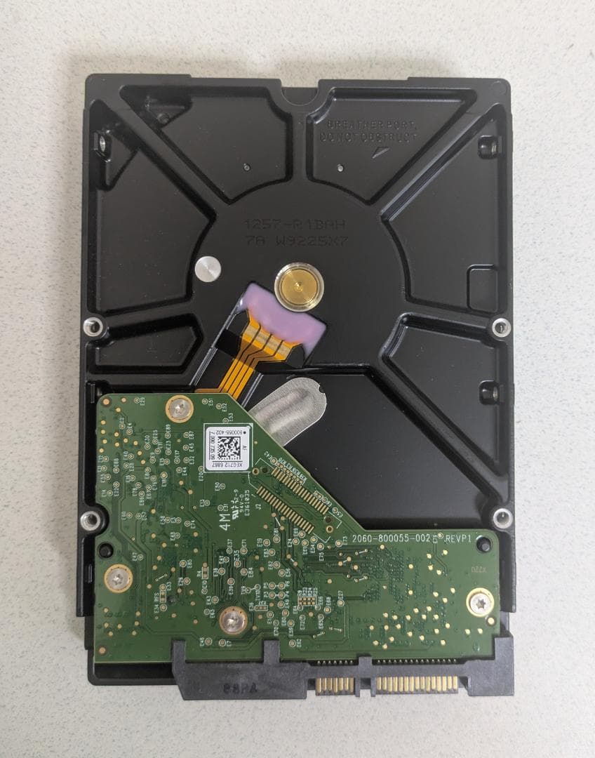 WD Blue 4TB 内蔵型HDD WD40EZRZ 使用16時間 3.5