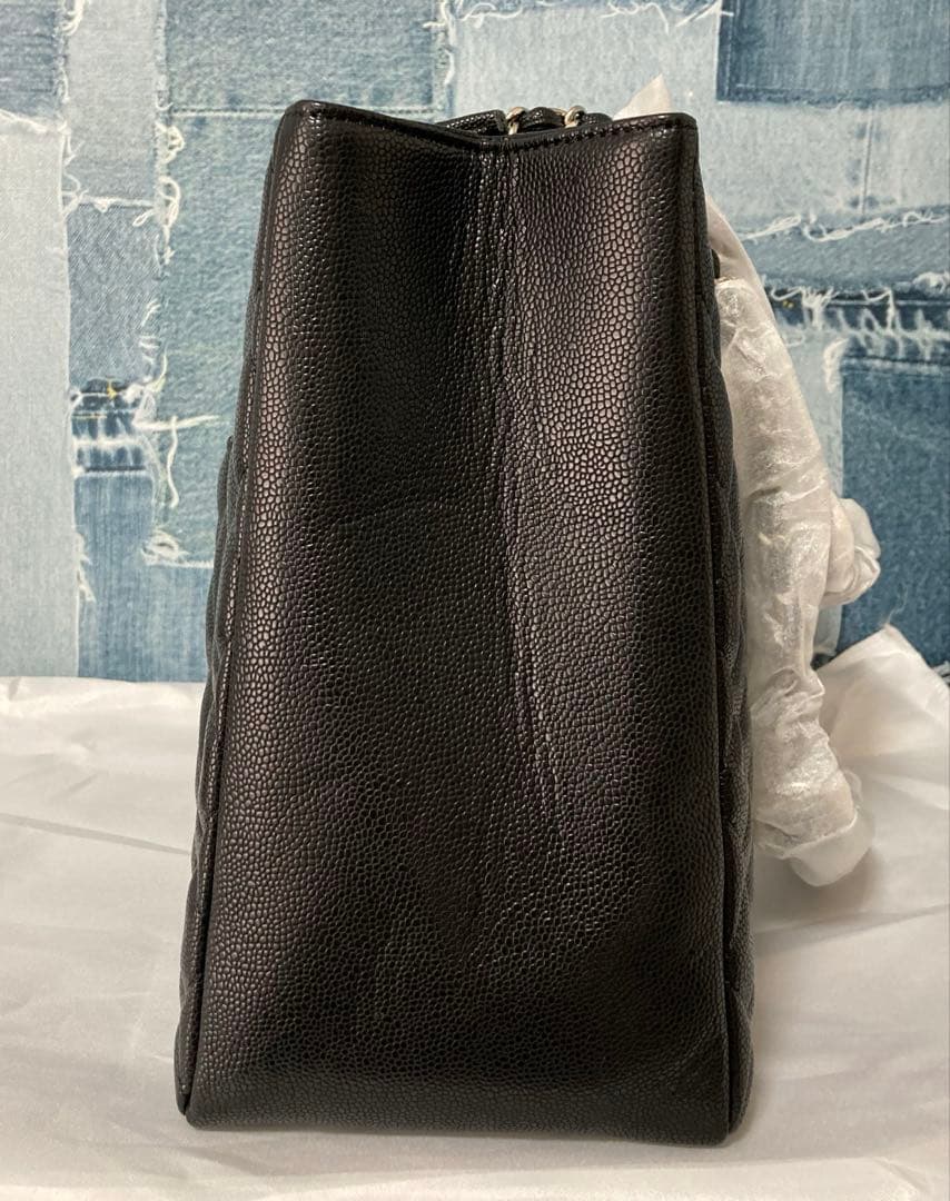 CHANEL トートバッグ 黒 シルバーチェーン