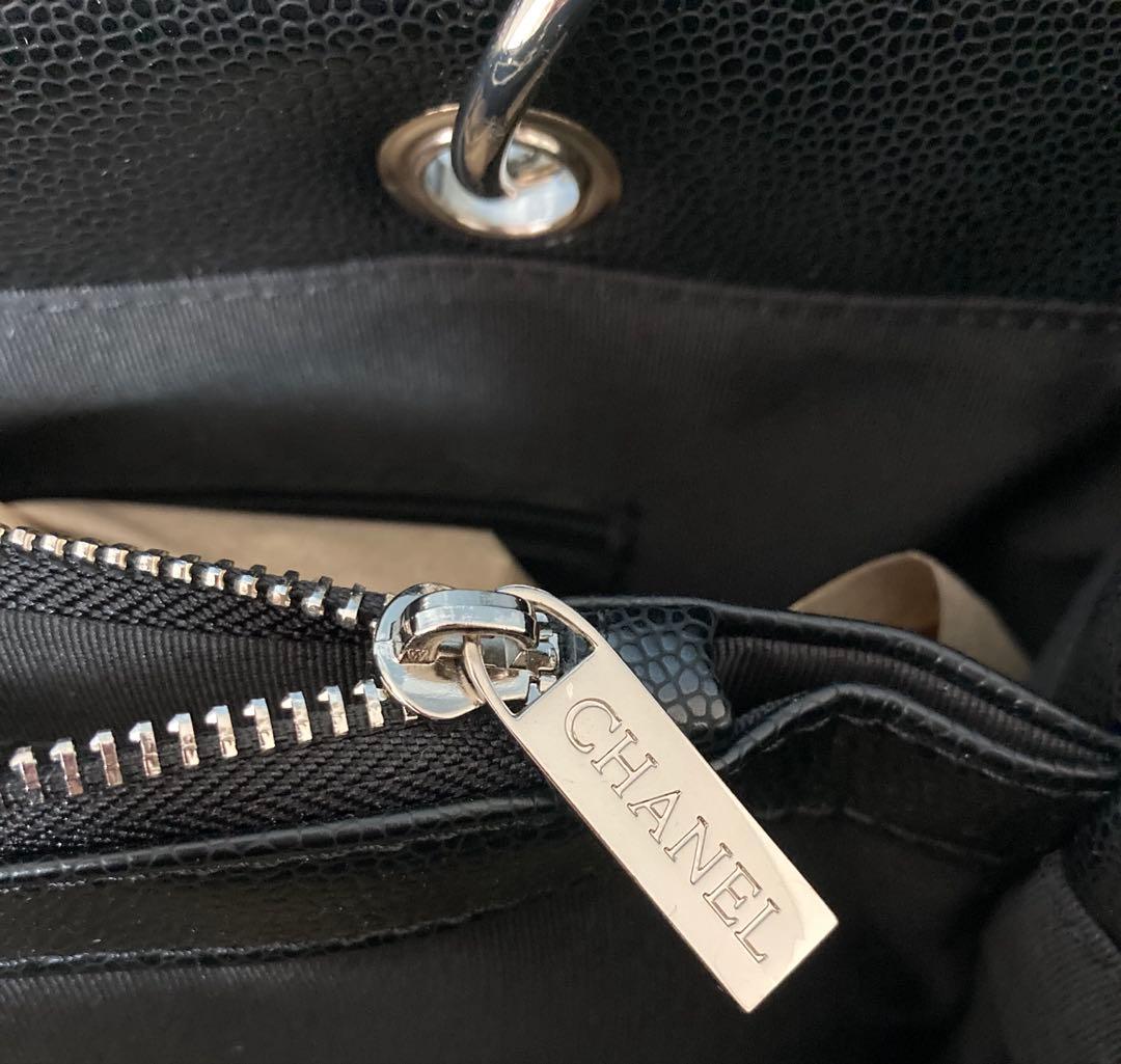 CHANEL トートバッグ 黒 シルバーチェーン