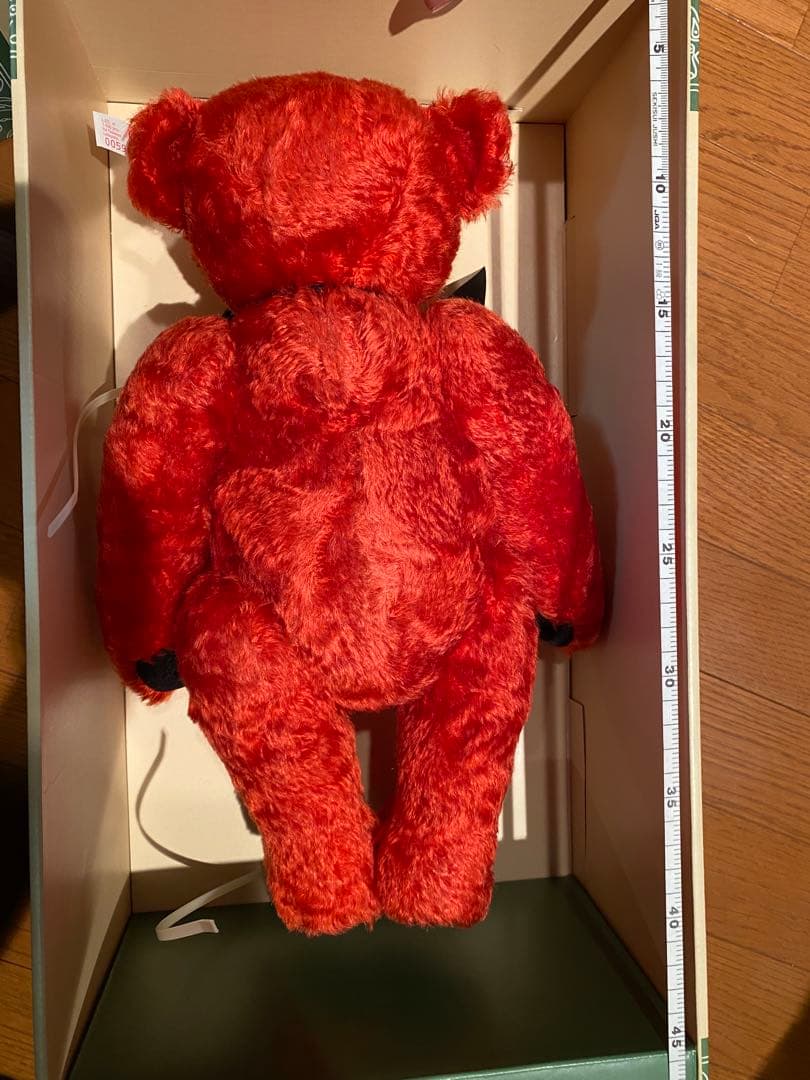 【白タグ】 レッド　シュタイフ　テディベア
