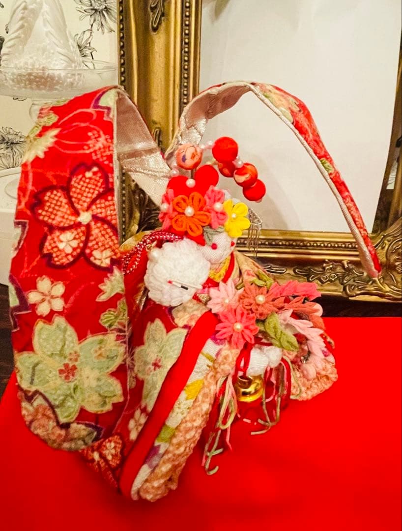 おばあちゃんハンドメイド　 幸せ招く お姫様着物うさぎ人形＊縁起のうさぎ姫