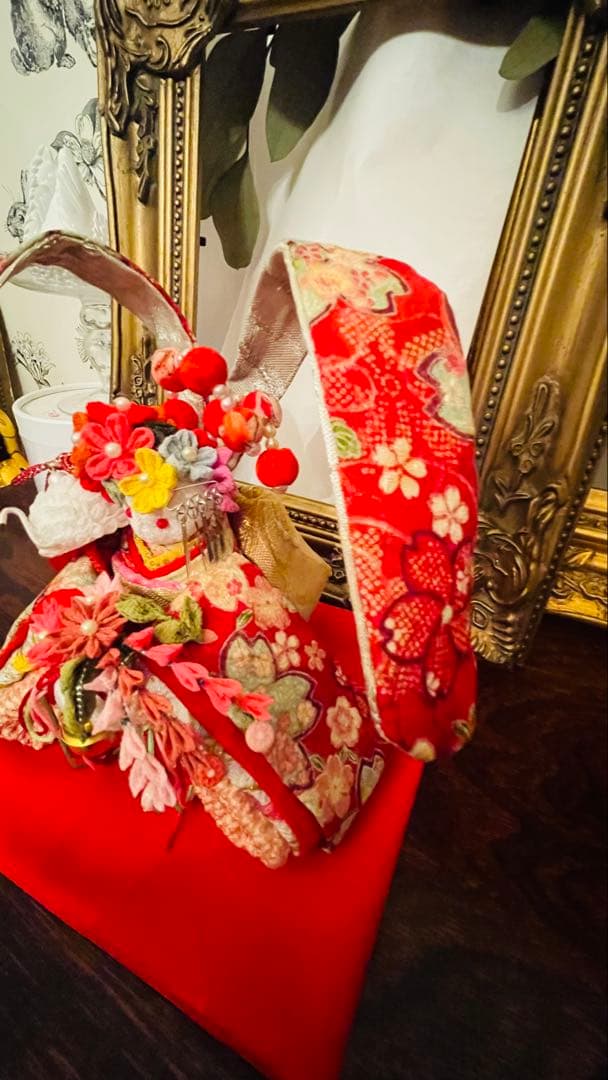 おばあちゃんハンドメイド　 幸せ招く お姫様着物うさぎ人形＊縁起のうさぎ姫