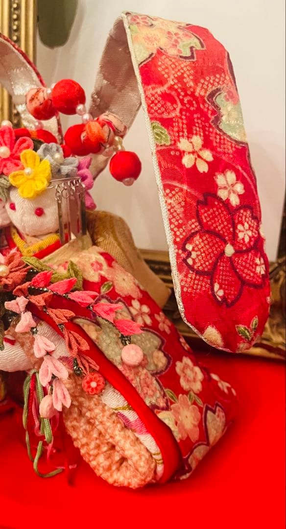 おばあちゃんハンドメイド　 幸せ招く お姫様着物うさぎ人形＊縁起のうさぎ姫