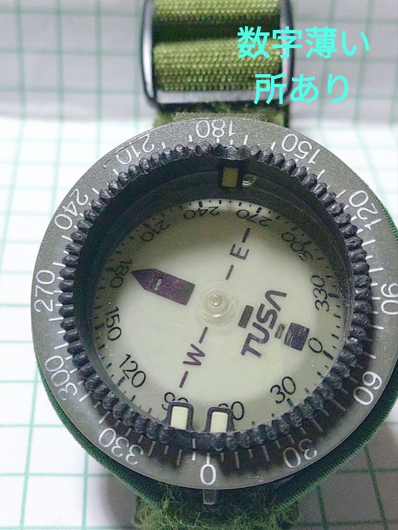 TUSA コンパス 改良品スキューバ、潜水装備。陸自。自衛隊アイテム
