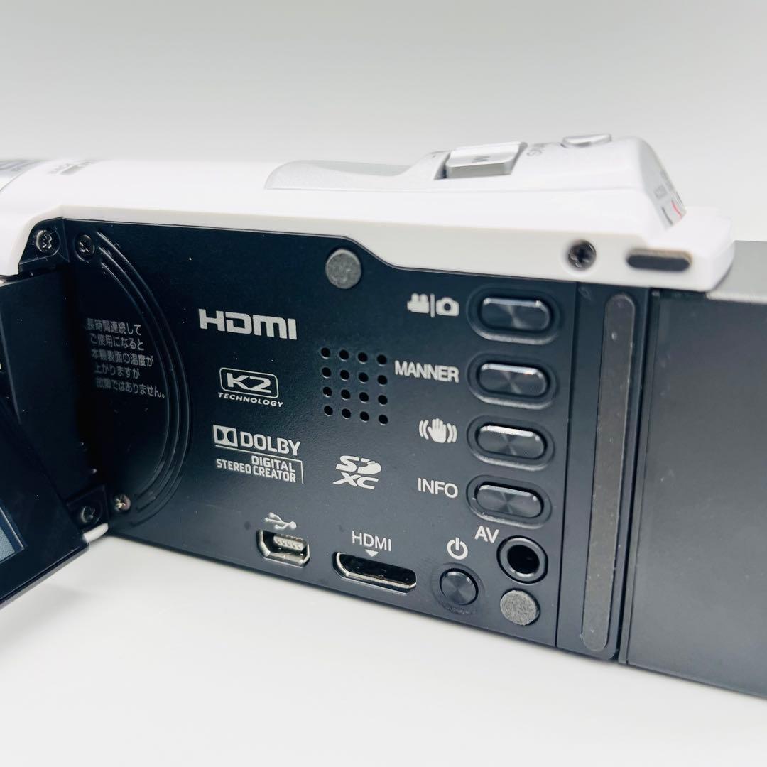 【美品】JVC ビデオカメラ　GZ-E770-W カメラバッグ付